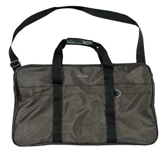 EUC Calvin Klein large duffel bag dark Brown - Picture 1 of 12